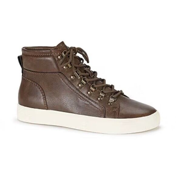 Frye and Co. Mens Eian Flat Heel Lace Up Boots SZ 12 Dark Brown - Picture 1 of 8